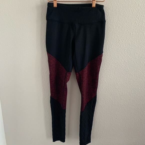 Yogalicious Heathered Red and Black Active Legging Working Pants XS - Picture 1 of 7